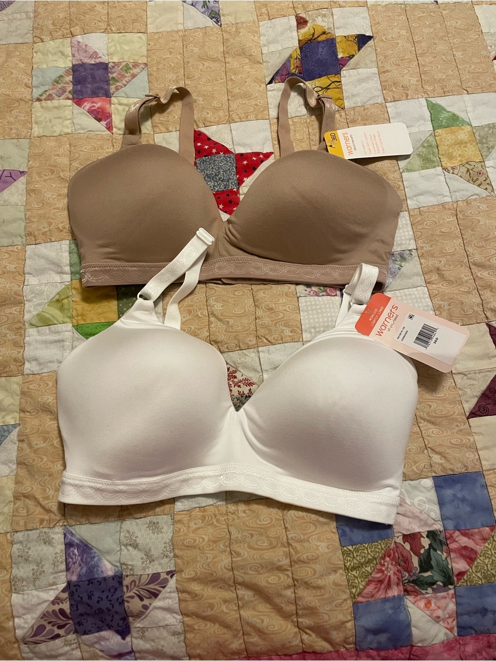 Warners lightly lined bras 36 D NWT❤️❤️❤️